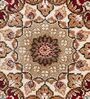 Cream Maroon Persian 4x6 Feet Machine Made Carpet
