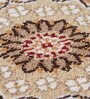 Cream Maroon Persian 4x6 Feet Machine Made Carpet