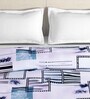 Multicolor Microfiber Abstract 180 GSM Fusion Reversible Single Comforter
