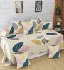 Cream Microfibre 220 TC 8 Pcs Diwan Set