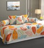 Cream Microfibre 240 TC 6 Pcs Diwan Set