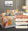 Cream Microfibre 240 TC 6 Pcs Diwan Set