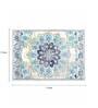 Blue Nylon Vintage 5 x 7 Feet Machine Made Carpet