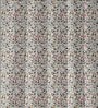Multicolour Floral Nylon Shower Curtain (Length: 84, Width: 48 inches)