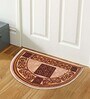 Cream Traditional Polyester 15 x 23 Inches Anti Skid Door Mat