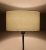Vrikshya Cream Cotton Fabric Solid Lampshade