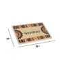 Cream Plastic Ethnic Motif Pattern 2 x 1.5 Feet AntiSkid Door Mat