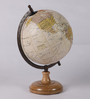 Cream Plastic Derby Geographical Map Table Globe