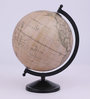 Cream Plastic Geographical Map Table Globe