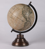 Cream Plastic Norwich Geographical Map Table Globe