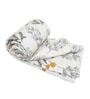 Cream Polycotton Floral 300 GSM Single Bed Reversible Quilted Comforter