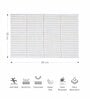 Cream Polyester 32X20 Inches Anti-Skid  Bath Mat