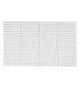 Cream Polyester 32X20 Inches Anti-Skid  Bath Mat
