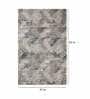 Cream Polyester Abstract 4 x 6 Feet Carpet