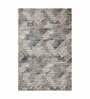 Cream Polyester Abstract 4 x 6 Feet Carpet