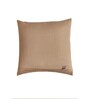Cream Polyester Blend Geometric 16x16 inches Cushion Cover 