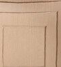 Cream Polyester Blend Geometric 16x16 inches Cushion Cover 