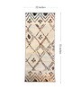 Cream Polyester Geometric 55 x 22 Inches Runner