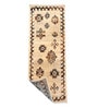 Cream Polyester Oriental 55 x 22 Inches Runner