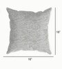 Grey Textured Polyester 16 x 16 Inches Cushion Covers (Set of 2)