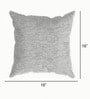 Grey Textured Polyester 16 x 16 Inches Cushion Covers (Set of 5)