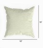 Cream Textured Polyester 16 x 16 Inches Cushion Covers (Set of 5)
