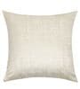 Cream Polyester Solid 16x16 inches Cushion Cover Set of 2