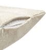 Cream Polyester Solid 16x16 inches Cushion Cover Set of 2