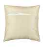 Cream Polyester Textured 16x16 inches Cushion Cover Set of 2