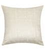 Cream Polyester Solid 16x16 inches Cushion Cover Set of 5