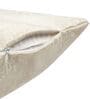 Cream Polyester Solid 16x16 inches Cushion Cover Set of 5