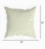 Cream Textured Polyester 32 x 32 Inches Cushion Covers (Set of 2)