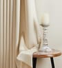 Cream Polyester Solid 9ft Blackout Eyelet Door Curtain (2 Pc)