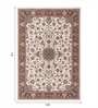 Cream Polypropylene Antistatic 160X230Cm Carpet With Cotton Backing