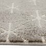 Cream Geometric Polypropylene 4 ft x 6 ft Machine Made Carpet