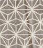 Cream Geometric Polypropylene 4 ft x 6 ft Machine Made Carpet