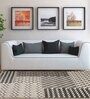 Cream Geometric Polypropylene 4 ft x 6 ft Machine Made Carpet