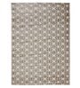 Cream Geometric Polypropylene 4 ft x 6 ft Machine Made Carpet