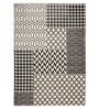 Cream Geometric Polypropylene 4 ft x 6 ft Machine Made Carpet