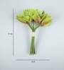 Cream Polyurethane Cymbedium Orchids Bunch Artificial Flowers