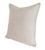 Cream Solid Jute 16 x 16 Inches Cushion Covers (Set of 5)