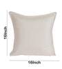 Cream Solid Jute 16 x 16 Inches Cushion Covers (Set of 5)