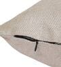 Cream Solid Jute 18 x 18 Inches Cushion Covers (Set of 2)
