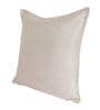 Cream Solid Jute 18 x 18 Inches Cushion Covers (Set of 2)