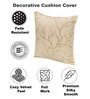Cream Printed Velevt 2 Cushion Covers