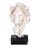 Cream Resin Tiger Showpiece