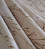 Cream Floral 400 Tc Cotton Queen Size Bedsheet With 2 Pillow Covers