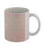 Cream Shade Text Printed Ceramic Coffee Mug 320ml