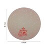 Cream Printed Round Mousepad