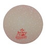 Cream Printed Round Mousepad